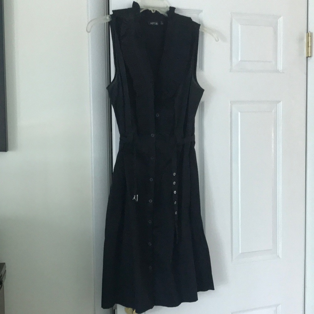 Black Button Up Dress